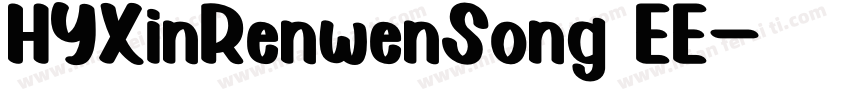 HYXinRenwenSong EE字体转换